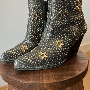 JEFFREY CAMPBELL STAR STUDDED BOOTS SIZE 8 *price is fair and firm*
